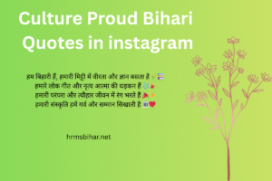 Culture Proud Bihari Quotes in instagram